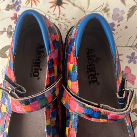 Algeria by P G Lite maryjanes multicolor watercolor shoes 40 - Picture 7 of 10